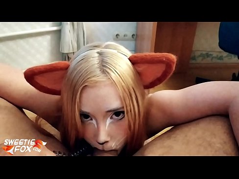 ❤️ Kitsune swallow dick agus cum ina bhéal ❤❌  Fucking  linn